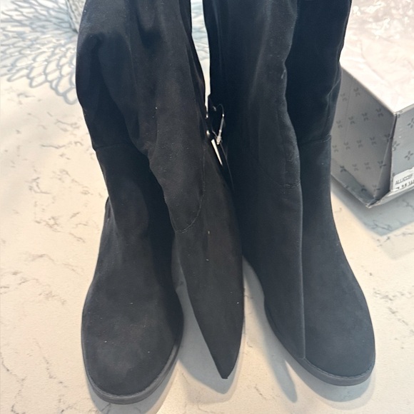 SUN STONE Womens Black Slip Resistant Allicce Round Toe Zip-Up Boots Shoes 7 WC - Picture 11 of 12